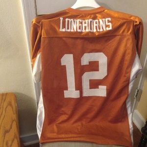 #12 TEXAS LONGHORNS MENS NCAA FOOTBALL JERSEY